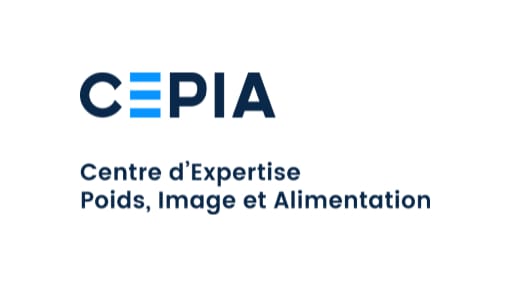 Logo with text: "CEPIA" in bold letters. Below, "Centre d’Expertise Poids, Image et Alimentation" in smaller font. Logo with text: "CEPIA" in bold letters. Below, "Centre d’Expertise Poids, Image et Alimentation" in smaller font.